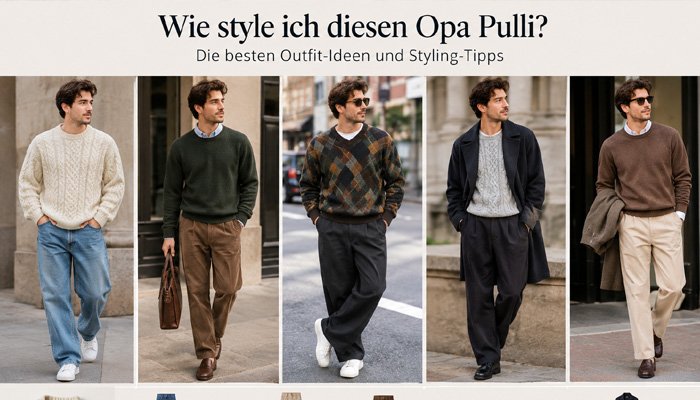 Wie style ich diesen Opa Pulli? Die besten Outfit-Ideen und Styling-Tipps
